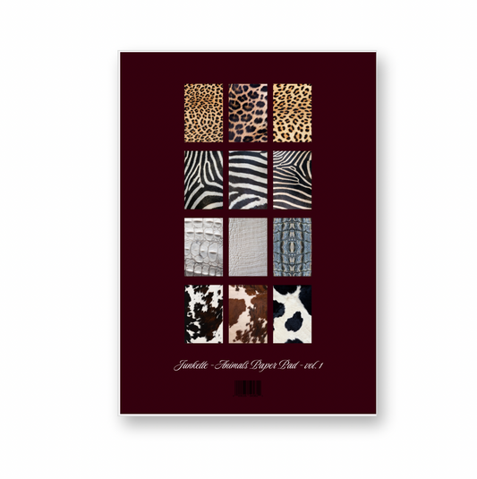Carnet de fond animalier A4