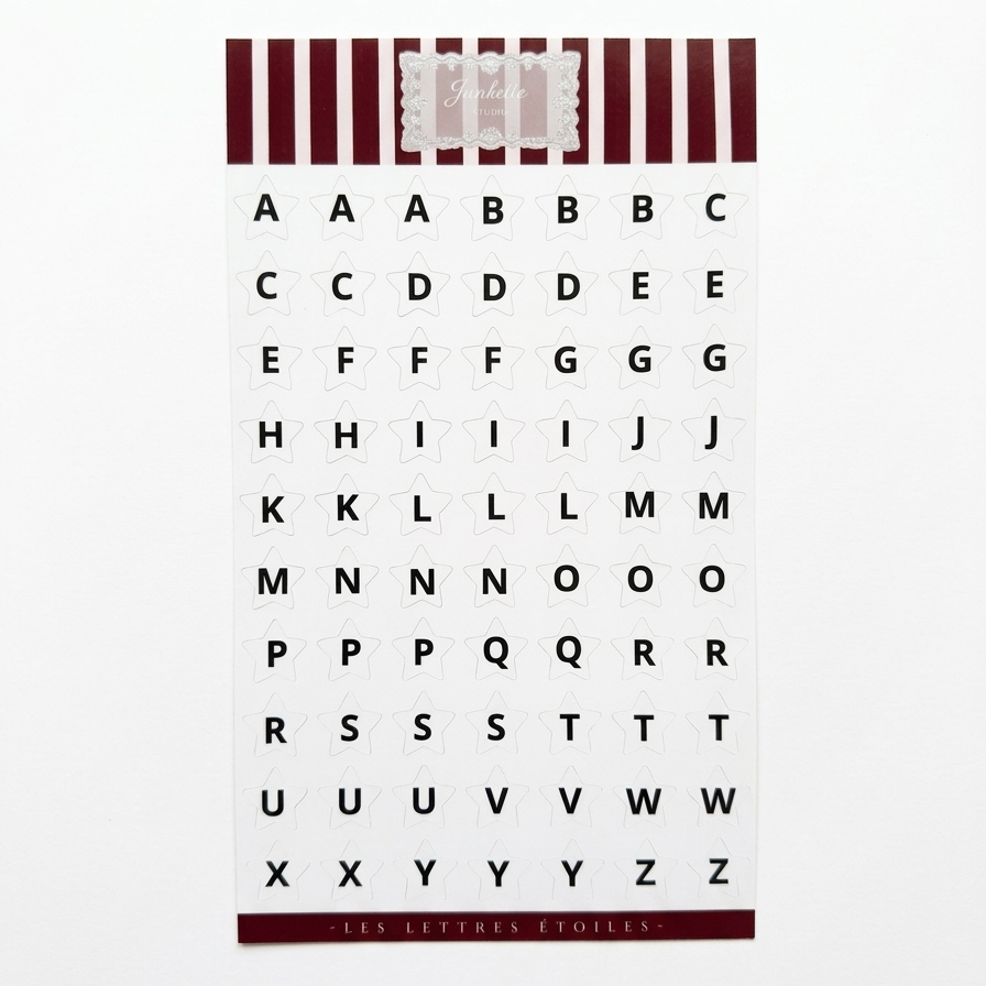 Les lettres étoiles