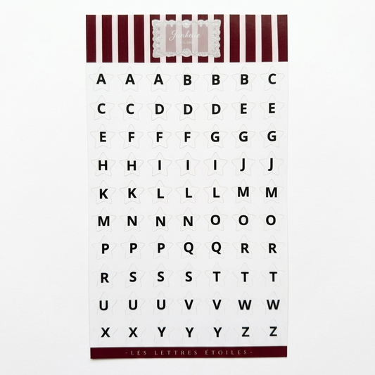 Les lettres étoiles