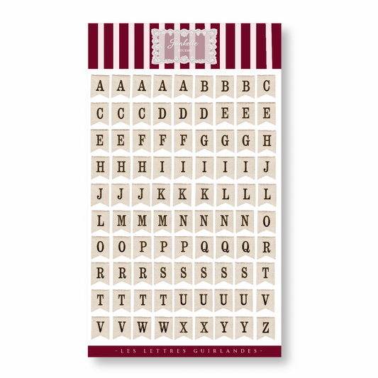 Les lettres guirlandes