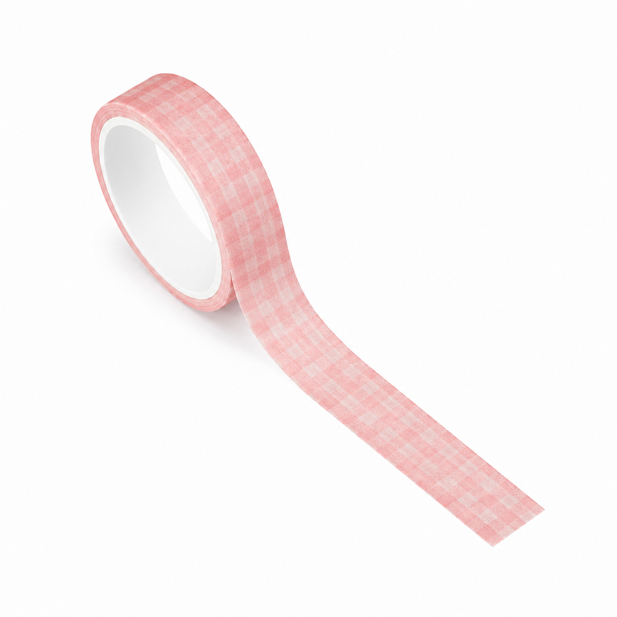 Washi vichy rose et rose pastel