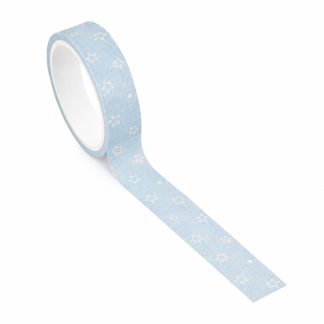 Washi bleu à étoiles blanches