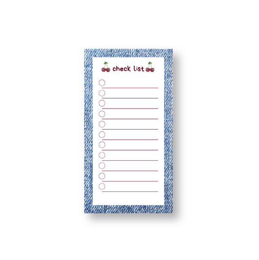 Mémo pad "Check list"