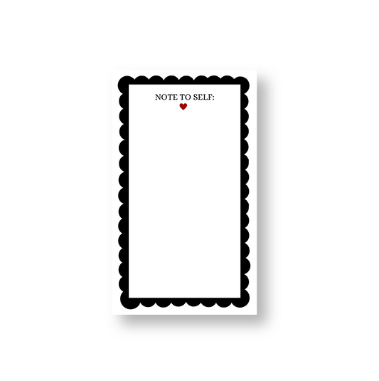 Mémo pad "note to self"